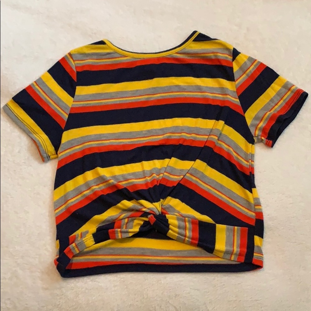 Striped crop top